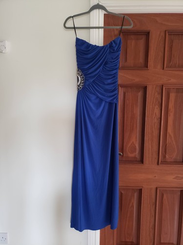 Maxi blue dress - blue, bridesmaid/