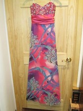 NEW deb Long Pink Purple Dress