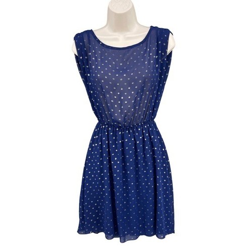 Deb dress woman blue polka - woman,