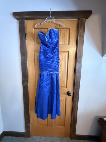 Deb blue satin - deb,